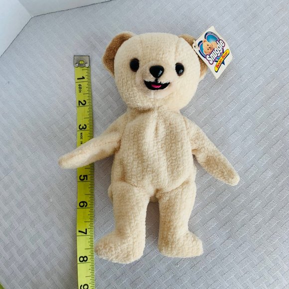 Snuggle Bear Vintage 1999 Plush Cream NEW With Tag Fabric Softener Stuffed Bear - Picture 8 of 9